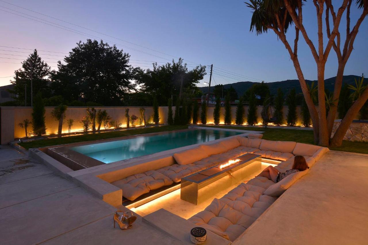 Villa Flamingo - 4 Bedrooms - Private Pool - Next To Renowned Issos Beach & Lake Korission Línia Exterior foto